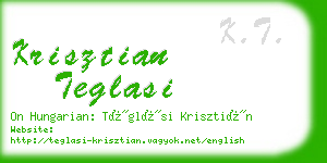 krisztian teglasi business card